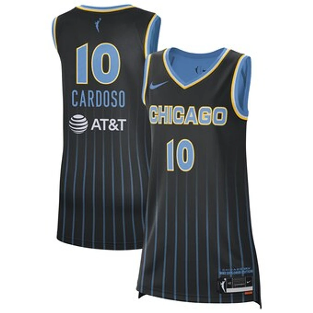 Unisex Nike Kamilla Cardoso Black Chicago Sky 2024 WNBA Draft Explorer Jersey