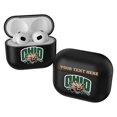 Keyscaper Black Ohio Bobcats Insignia Personalized AirPods 3rd Generation Case Cover
