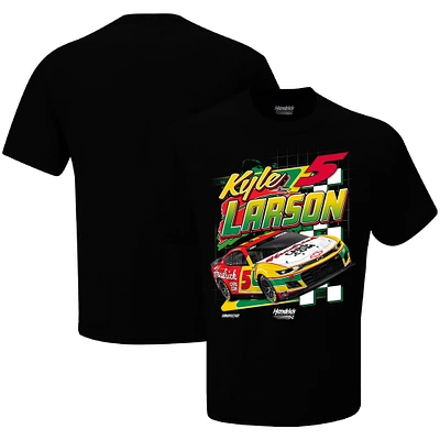 Men's Hendrick Motorsports Team Collection  Black Kyle Larson Throwback Car T-Shirt