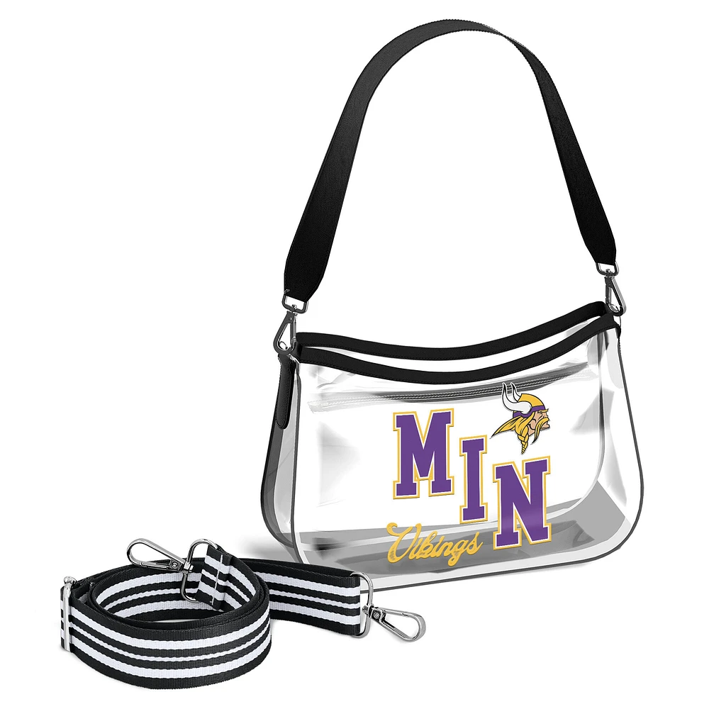 WEAR by Erin Andrews Minnesota Vikings Clear Stadium Mini Purse