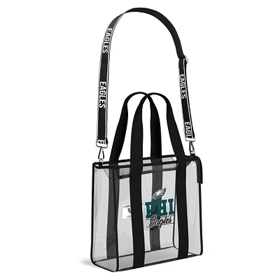 WEAR by Erin Andrews Philadelphia Eagles Stadium Tote Bag with Team Color Trim