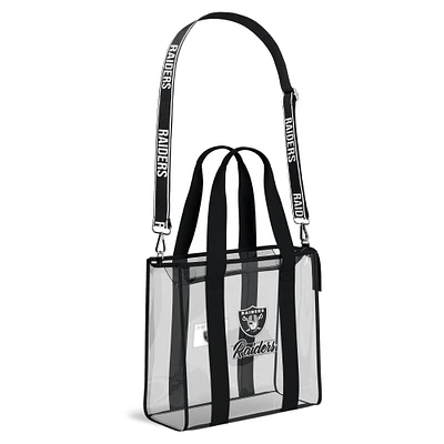 WEAR by Erin Andrews Las Vegas Raiders Stadium Tote Bag with Team Color Trim