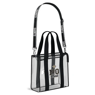 WEAR by Erin Andrews New Orleans Saints Stadium Tote Bag with Team Color Trim