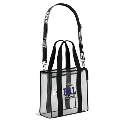 WEAR by Erin Andrews Baltimore Ravens Stadium Tote Bag with Team Color Trim