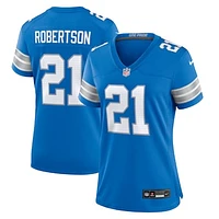 Women's Nike Amik Robertson  Blue Detroit Lions Team Game Jersey