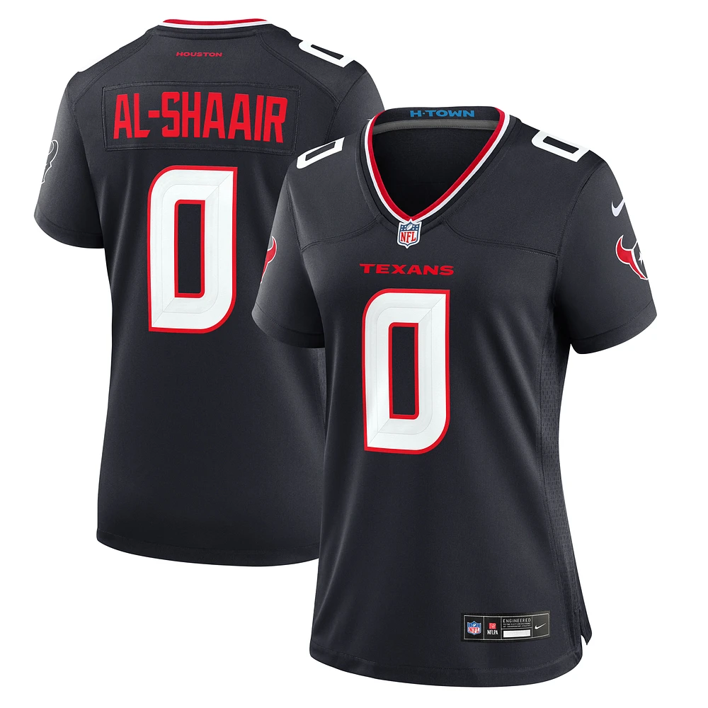 Women's Nike Azeez Al-Shaair  Navy Houston Texans Team Game Jersey