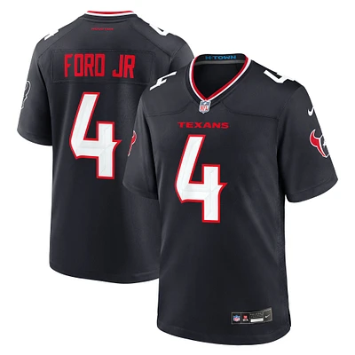 Men's Nike Mike Ford  Navy Houston Texans Team Game Jersey