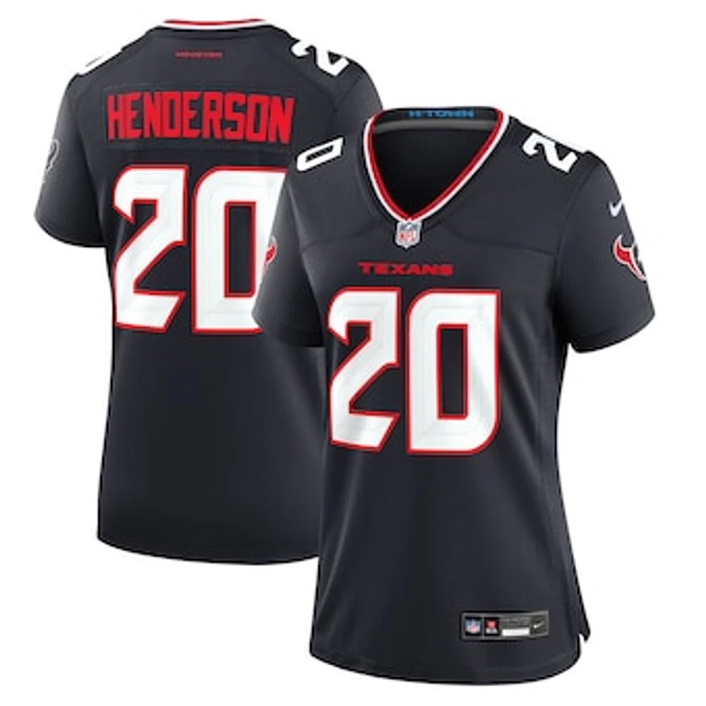 Women's Nike C.J. Henderson  Navy Houston Texans Team Game Jersey