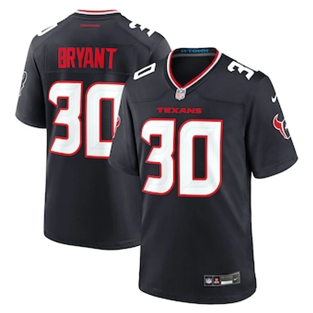 Men's Nike Myles Bryant  Navy Houston Texans Team Game Jersey