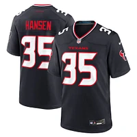 Men's Nike Jake Hansen  Navy Houston Texans Team Game Jersey