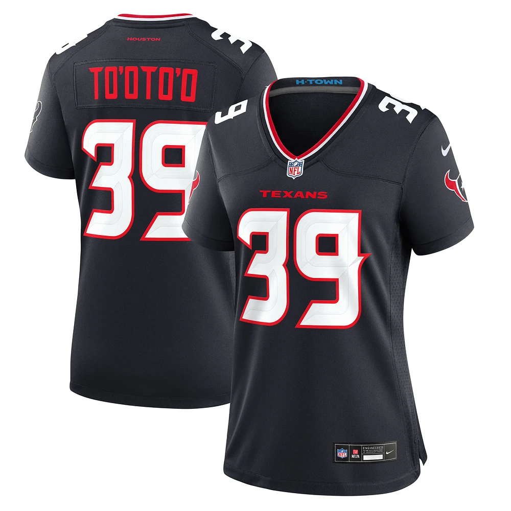 Women's Nike Henry To'oto'o  Navy Houston Texans Team Game Jersey