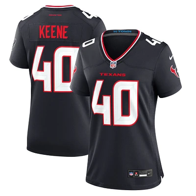 Women's Nike Dalton Keene  Navy Houston Texans Team Game Jersey