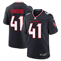 Men's Nike Myjai Sanders  Navy Houston Texans Team Game Jersey