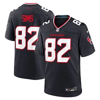 Men's Nike Steven Sims  Navy Houston Texans Team Game Jersey