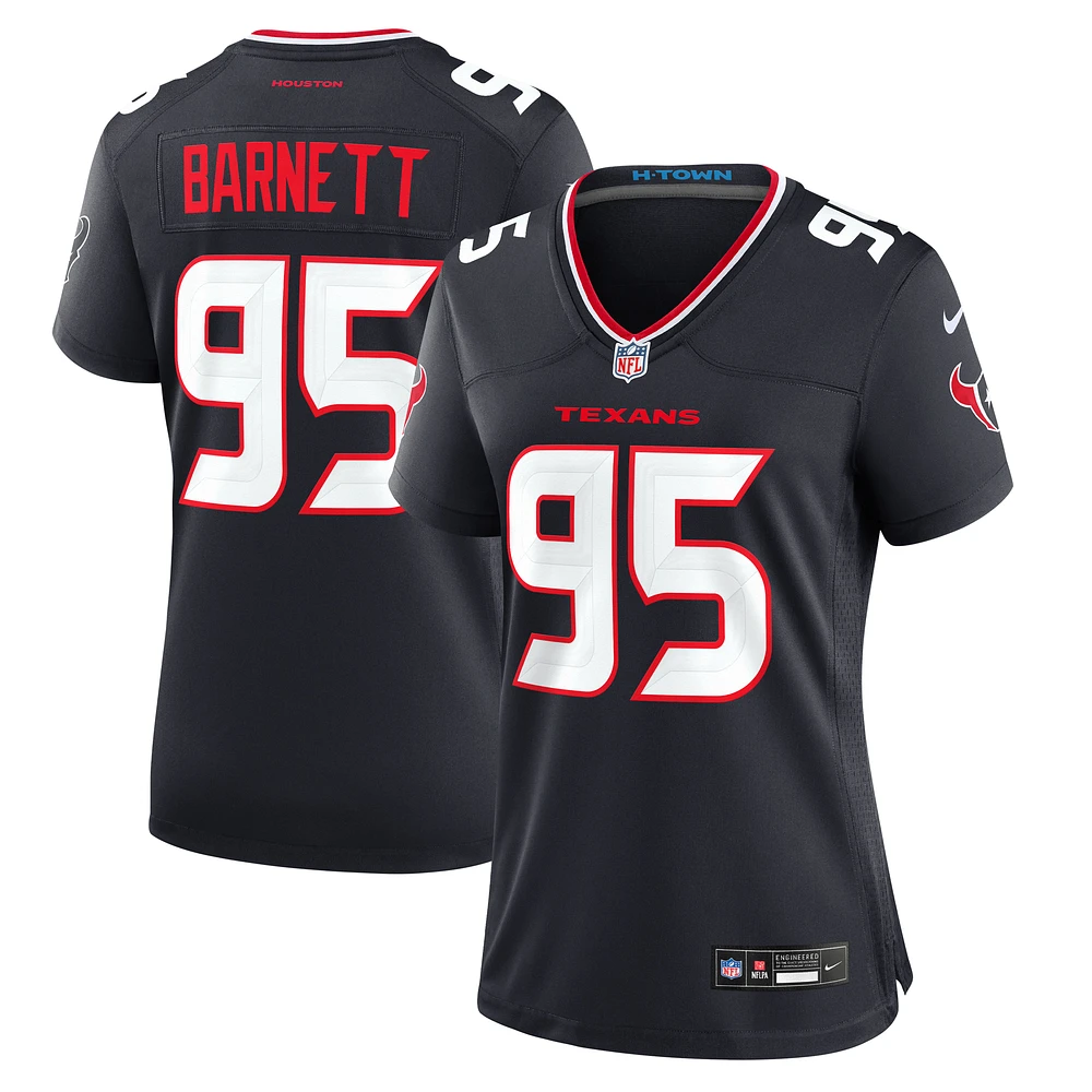 Women's Nike Derek Barnett  Navy Houston Texans Team Game Jersey