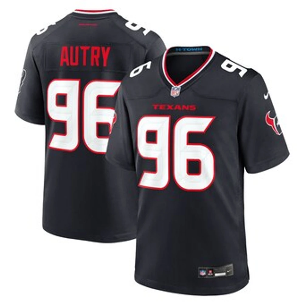 Men's Nike Denico Autry  Navy Houston Texans Team Game Jersey