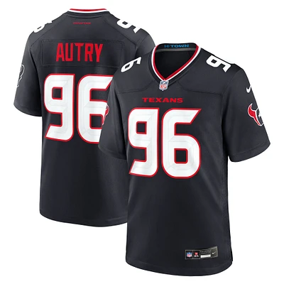 Men's Nike Denico Autry  Navy Houston Texans Team Game Jersey