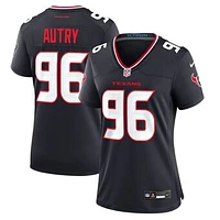 Women's Nike Denico Autry  Navy Houston Texans Team Game Jersey