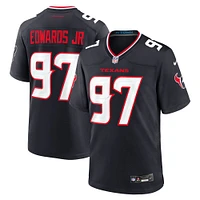 Men's Nike Mario Edwards Jr.  Navy Houston Texans Team Game Jersey