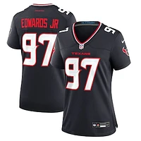 Women's Nike Mario Edwards Jr.  Navy Houston Texans Team Game Jersey