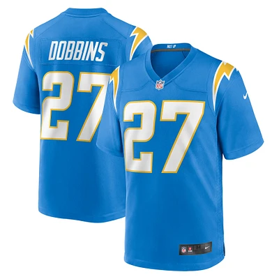 Men's Nike J.K. Dobbins  Powder Blue Los Angeles Chargers Team Game Jersey