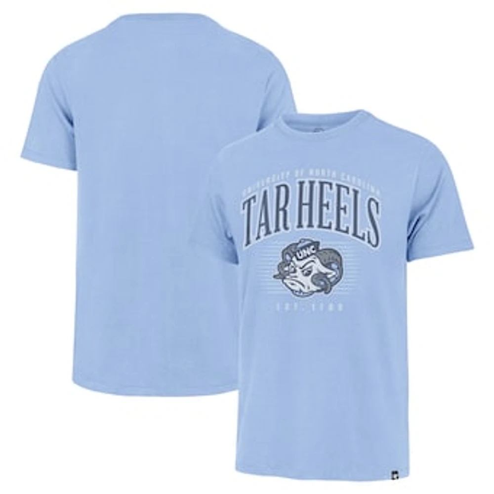 Men's '47 Carolina Blue North Carolina Tar Heels Double Header Franklin T-Shirt