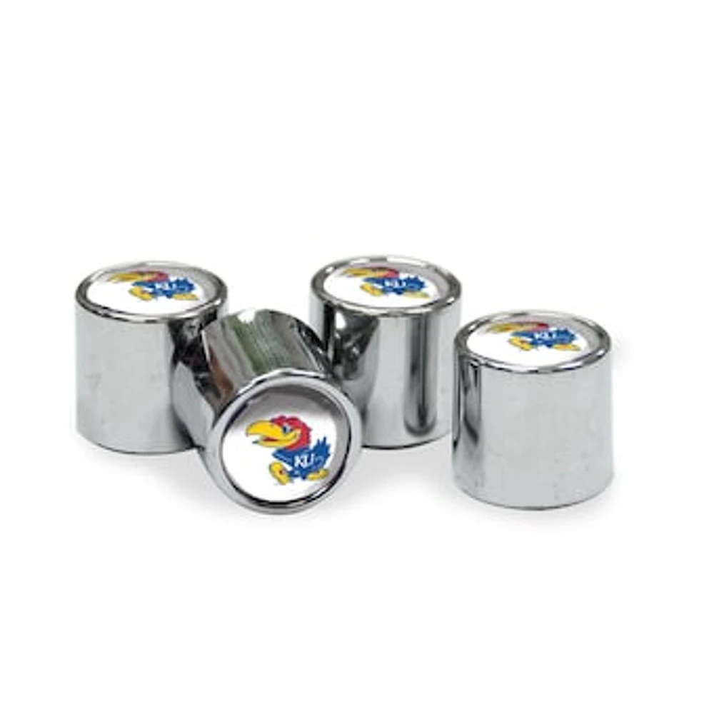 WinCraft Kansas Jayhawks Valve Stem Covers