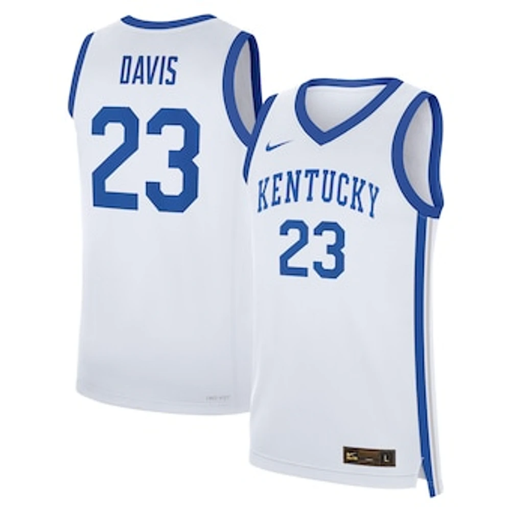 Men's Nike Anthony Davis White Kentucky Wildcats Performance Replica Basketball Jersey