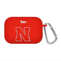 Red Nebraska Huskers Silicone AirPods Pro Case Cover