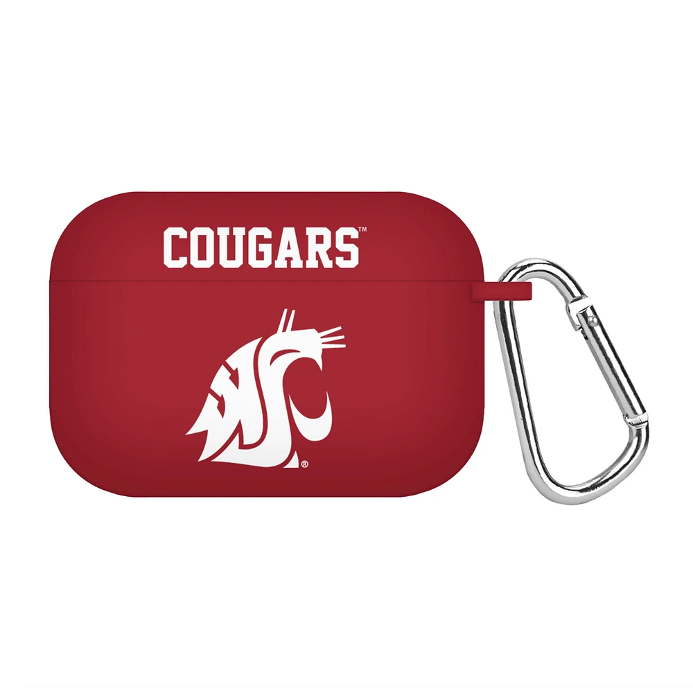 Crimson Washington State Cougars Silicone AirPods Pro Case Cover