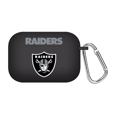 Black Las Vegas Raiders Silicone AirPods Pro Case Cover