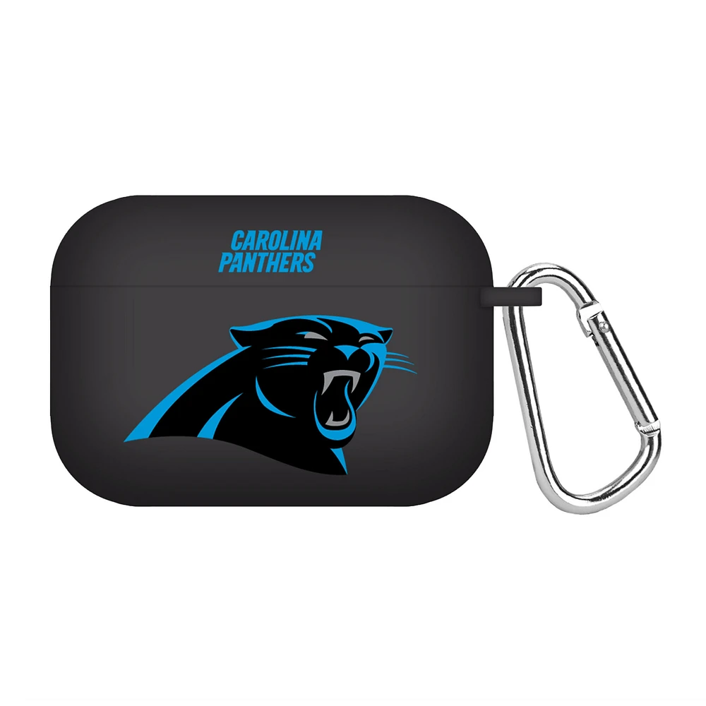 Black Carolina Panthers Silicone AirPods Pro Case Cover