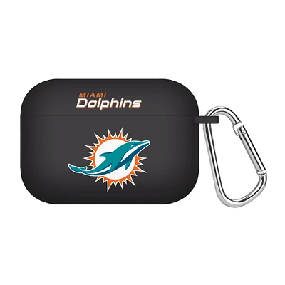 Black Miami Dolphins Silicone AirPods Pro Case Cover