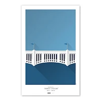New York Yankees Yankee Stadium 11x17 Minimalist Poster Print