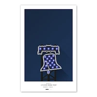 Philadelphia Phillies Citizens Bank Park 11x17 Minimalist Poster Print