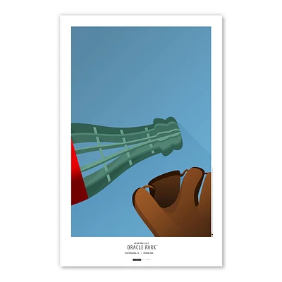 San Francisco Giants Oracle Park 11x17 Minimalist Poster Print