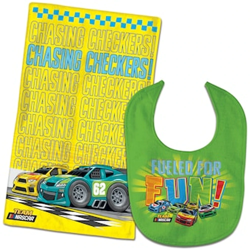 WinCraft NASCAR Bib & Burp Cloth Set