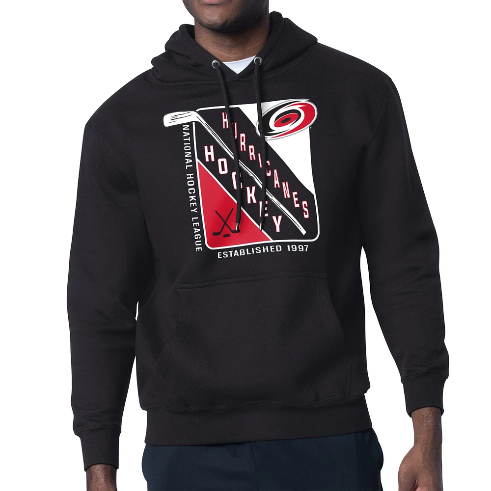 Men's Starter Carolina Hurricanes Shield Logo Pullover Hoodie