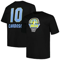 Unisex Fanatics Kamilla Cardoso Black Chicago Sky Big & Tall Profile Name & Number T-Shirt