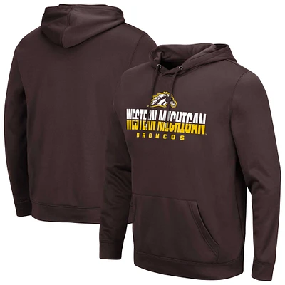 Men's Colosseum Brown Western Michigan Broncos Lantern Pullover Hoodie