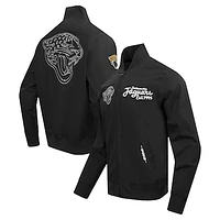 Men's Pro Standard Black Jacksonville Jaguars Paint The City Twill Full-Zip Jacket