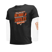 Youth Stitches Black/White Baltimore Orioles Combo T-Shirt Set