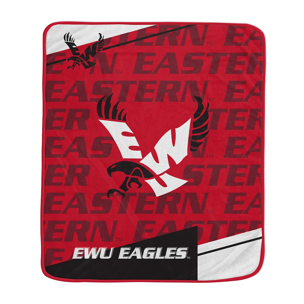 Pegasus Eastern Washington Eagles 50" x 60" Diagonal Ghost Ultra Soft Blanket