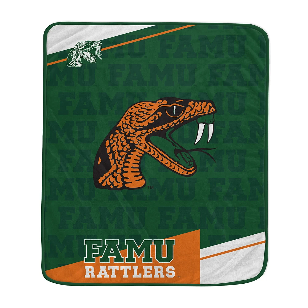 Pegasus Florida A&M Rattlers 50" x 60" Diagonal Ghost Ultra Soft Blanket