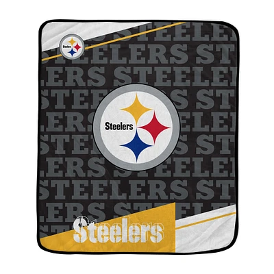 Pegasus Pittsburgh Steelers 50" x 60" Diagonal Ghost Ultra Soft Blanket