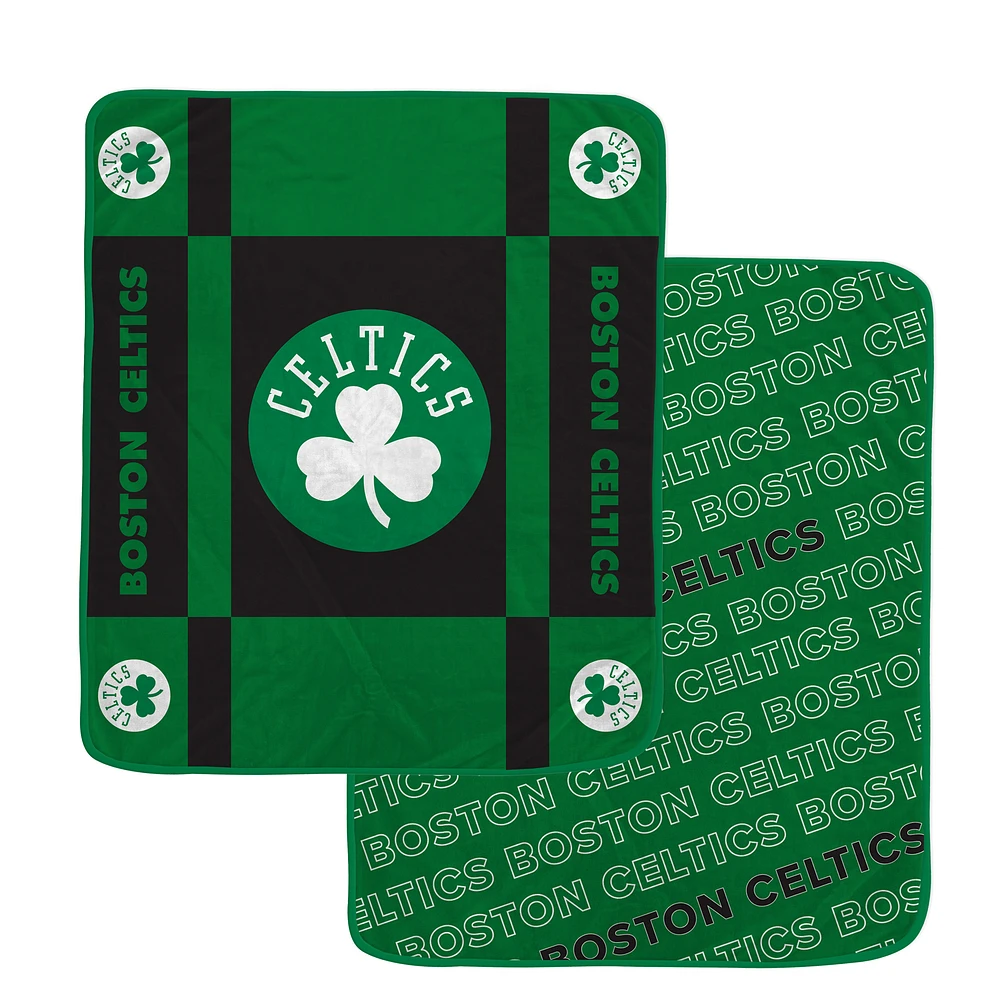 Pegasus Boston Celtics 60” x 70” Reverse Block Wordmark Double-Sided Blanket