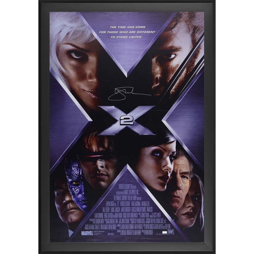 Hugh Jackman X2 Autographed Framed 27" x 40" Movie Poster
