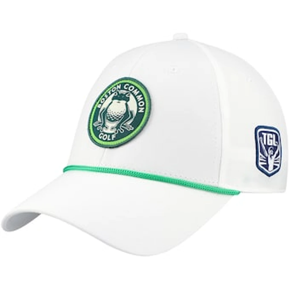 Men's  White Boston Common Golf Core Roundel Rope Adjustable Hat