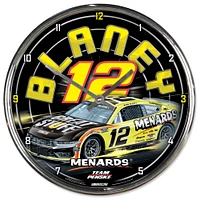 WinCraft Ryan Blaney Menards  12'' Chrome Wall Clock