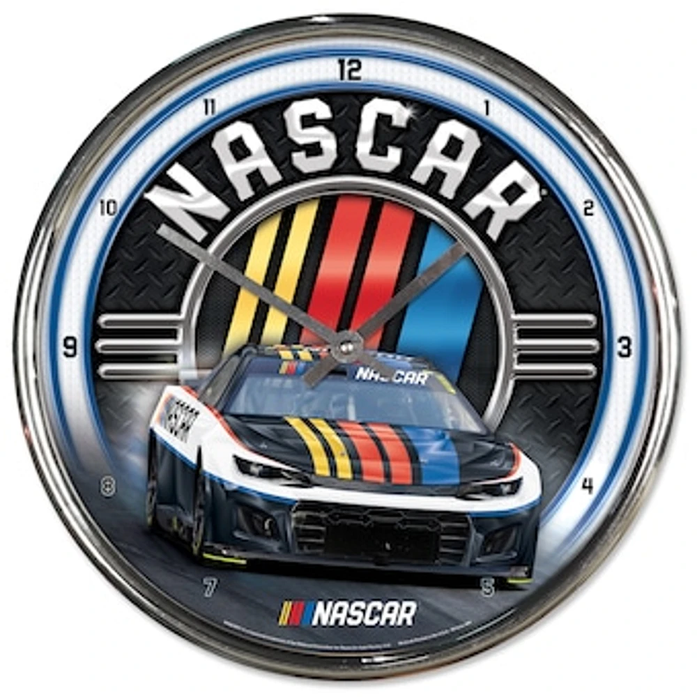 WinCraft NASCAR 12'' Chrome Clock